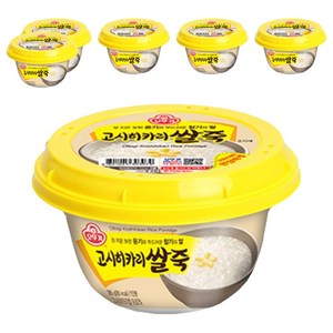 오뚜기 고시히카리 쌀죽, 285g, 6개