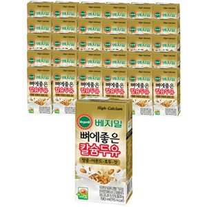 베지밀 뼈에좋은 칼슘두유 땅콩 아몬드 호두 잣, 190ml, 48개