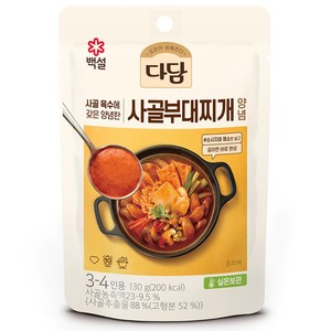 다담 사골부대 찌개양념, 130g, 1개