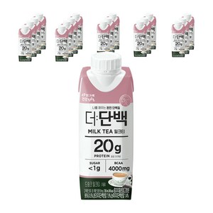 더단백 단백질 드링크 밀크티, 250ml, 18개