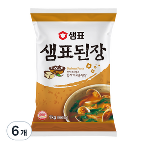 샘표 된장, 1kg, 6개