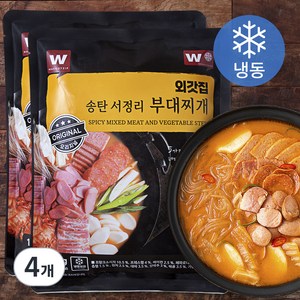 외갓집 송탄 서정리 부대찌개 (냉동), 1kg, 4개