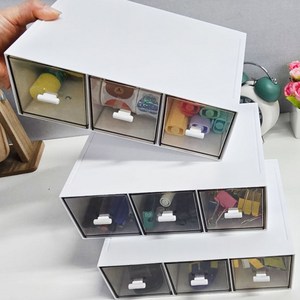 디오셀 탁장용 멀티 미니 서랍형 수납함, 화이트, 1개