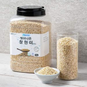 씻어나온 찰현미, 4kg, 1통