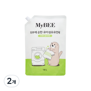 마이비 순한 유아유연제 리필 1600ml, 1.6L, 2개