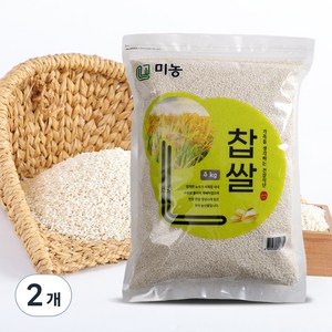 미농 찹쌀, 4kg, 2개