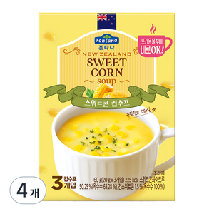 폰타나 스위트콘 컵수프 3p, 60g, 4개