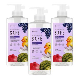 [비건라이프] 세이프 천연미네랄 오리지널 주방세제, 720ml, 3개