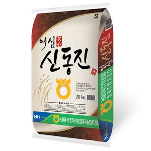 농협 2024년산 햅쌀 여심 신동진쌀 백미, 20kg, 1개