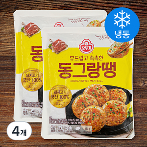 오뚜기 부드럽고 촉촉한 동그랑땡 (냉동), 350g, 4개