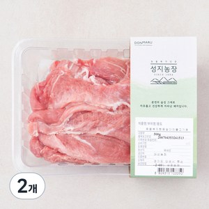 돈마루 성지농장 동물복지 한돈 앞다리 불고기용 (냉장), 500g, 2개