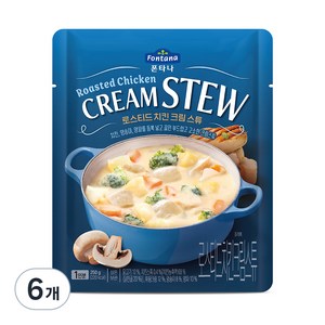 폰타나 로스티드 치킨 크림 스튜, 250g, 6개