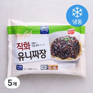 면사랑 직화 유니짜장 1인분 (냉동), 383g, 5개