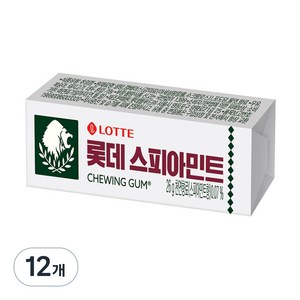 롯데웰푸드 스피아민트 껌, 26g, 12개