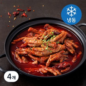 청춘불판 국물 닭발 (냉동), 900g, 4개