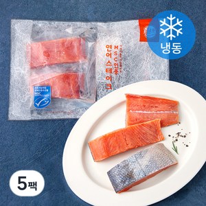 올바른 수산 냉동 연어 스테이크 (냉동), 350g, 5팩