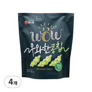 농심 우와한 콩칩, 42g, 4개