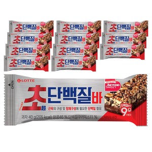 롯데웰푸드 초단백질바, 40g, 12개