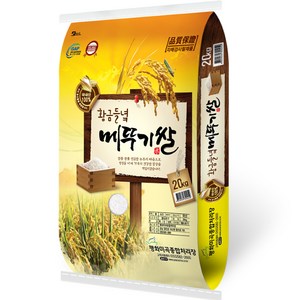 평화미곡 황금들녘메뚜기쌀 새청무 백미, 20kg, 1개