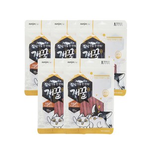 에이치디씨 개꿀 프로폴리스져키 강아지간식 70g, 오리고기, 5개