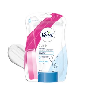 veet 인샤워 제모 크림 민감성 피부용, 150g, 1개