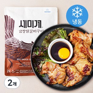 블루스트리트 세미계 간장 닭갈비 구이 (냉동), 410g, 2개