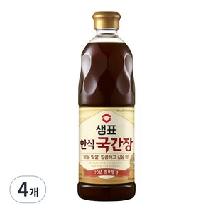 샘표 한식국간장, 860ml, 4개