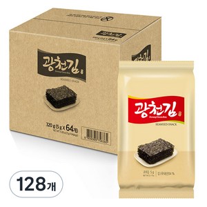 광천김 도시락 김, 5g, 128개