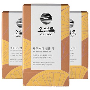 오설록 제주 삼다 영귤 티백, 1.5g, 20개입, 3개