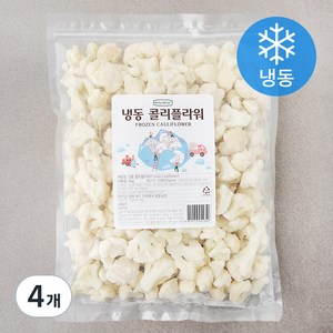 웰프레쉬 콜리플라워 (냉동), 2kg, 4개