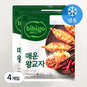 비비고 매운왕교자 (냉동), 385g, 4개입