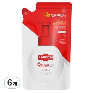 랩신 센서티브 포밍 핸드워시 파우더리허브향 리필, 200ml, 6개