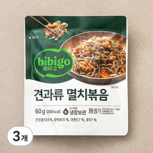 비비고 견과류 멸치볶음, 60g, 3개