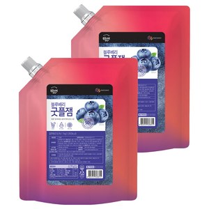 복음자리 블루베리 굿플잼, 2개, 1kg
