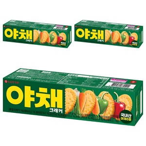 롯데웰푸드 야채 크래커, 3개, 83g