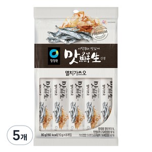 청정원 맛선생 멸치가쓰오 스틱, 80g, 5개