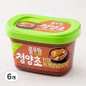 풀무원 청양초 된장찌개 양념, 450g, 6개