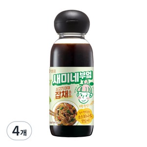 샘표 새미네부엌 쇠고기 야채 잡채소스, 4개, 300ml