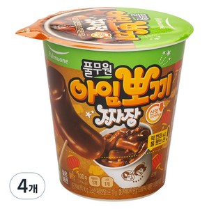 풀무원 아임뽀끼 짜장 떡볶이, 100g, 4개