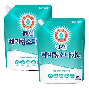 한입 베이킹소다수 리필, 1.2L, 2개