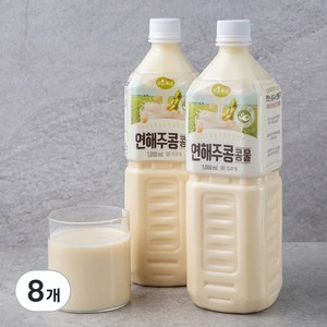 맑은물에 연해주콩 콩물, 1L, 8개