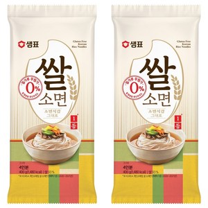 샘표 쌀 소면, 400g, 2개