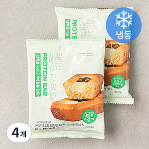 단백질과자점 라이신 크림치즈 피스타치오바 2개입 (냉동), 90g, 4개