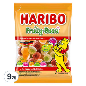 하리보 프리티부시, 100g, 9개