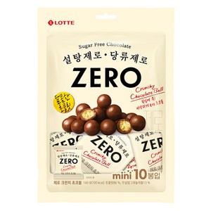 롯데제로 크런치 초코볼, 140g, 1개