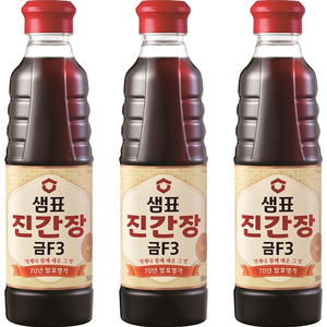 샘표 진간장 금F3, 500ml, 3개