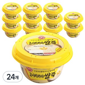 오뚜기 즉석 고시히카리쌀죽, 285g, 24개