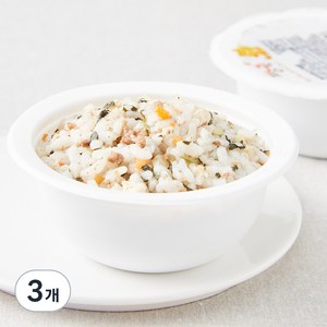 짱죽 이유식 완료기 13개월부터 아기밥, 혼합맛(한우/두부/고구마), 180g, 3개