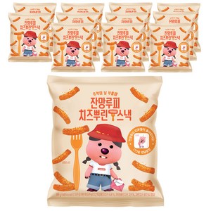 잔망루피 치즈뿌린 떡볶이스낵, 12개, 80g