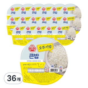 맛있는 오뚜기밥 큰밥, 300g, 36개